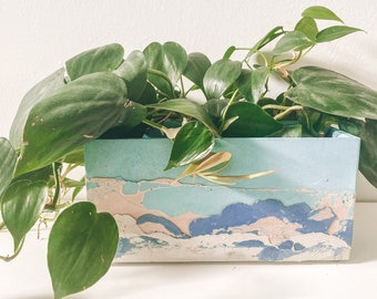 Stinson Rectangle | Concrete Planter | Cement Planter | Minimalist Planter | Indoor Planter | Plant Pot | Handmade Planter | Boho Planter