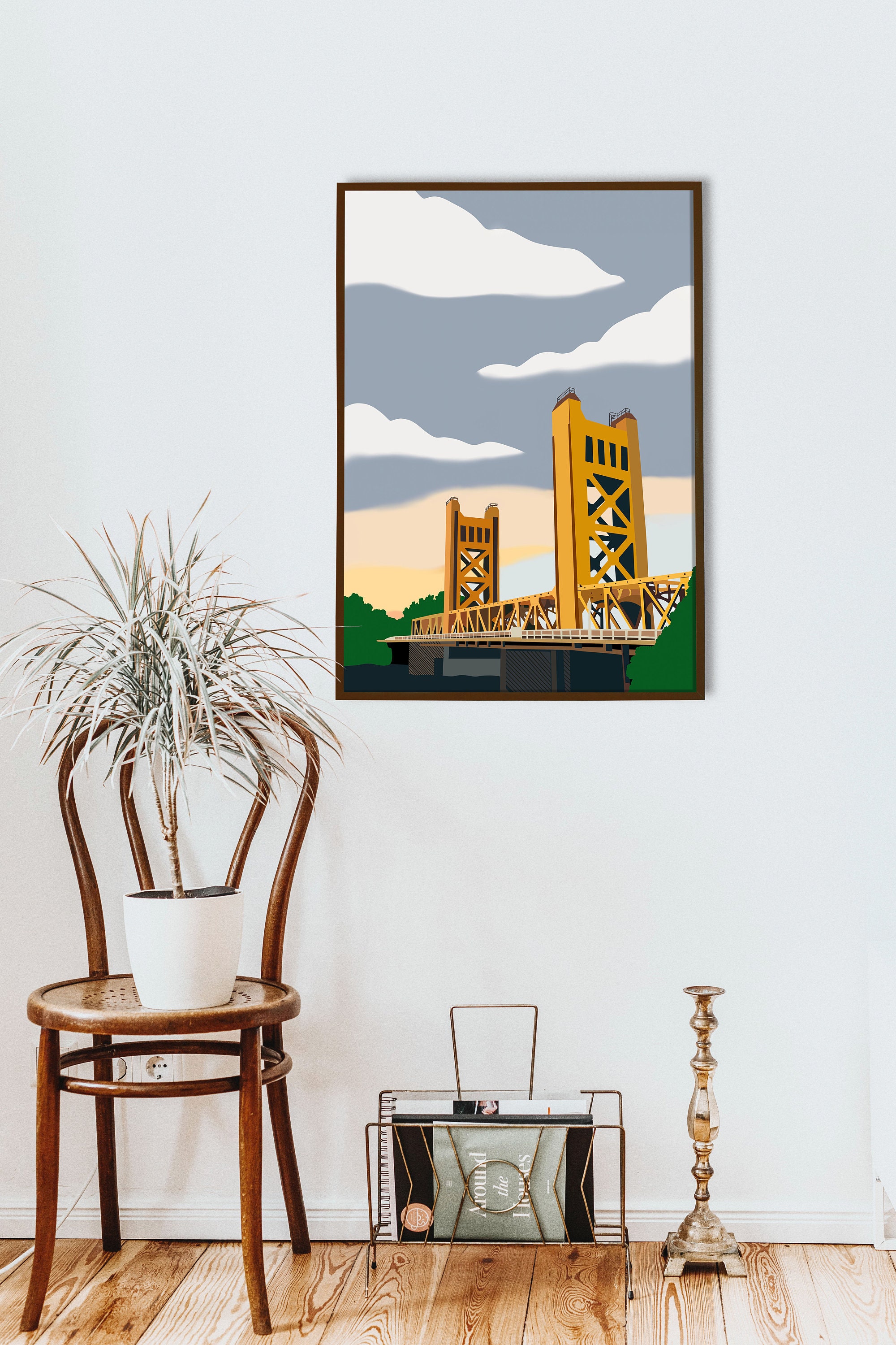 Sacramento Print Sacramento Wall Art Tower Bridge Wall Art Etsy 日本