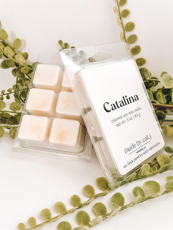 Catalina Wax Melts Coconut Wax Melts Glittery Wax Melts Handmade Wax Melts  Hand-poured Wax Melts Coconut Soy Wax California 