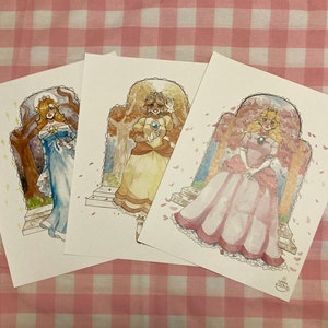 Mario Princesses Prints 8.5x11”