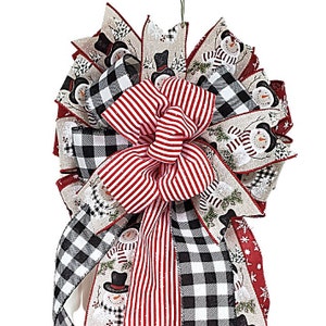 Christmas Bow, Christmas Tree Bow, Wreath Bow, Mantel Bow, Staircase Bow, Lantern Bow, Holiday Bow, Large Bow, Swag Bow, Garland Bow