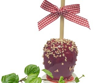 Fake Candy Apple with Nuts: Faux Food Display, Photo Prop