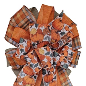 Fall Wreath Bow, Large Bow