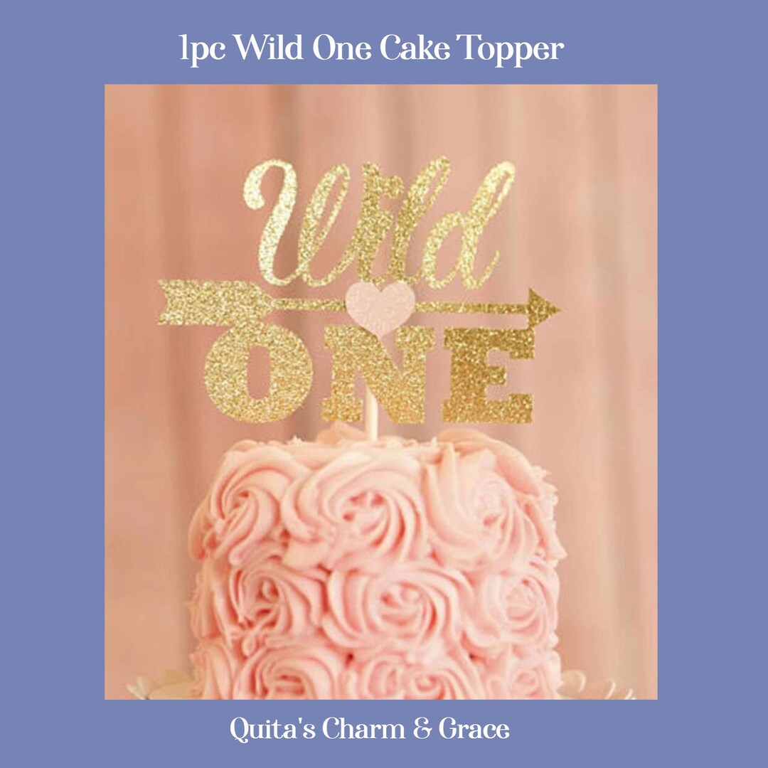 Wild One Birthday Cake Topper Etsy