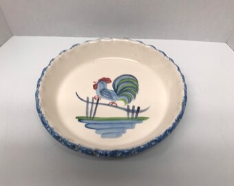 Los Angeles Potteries Large Mauve Shell Bowl.