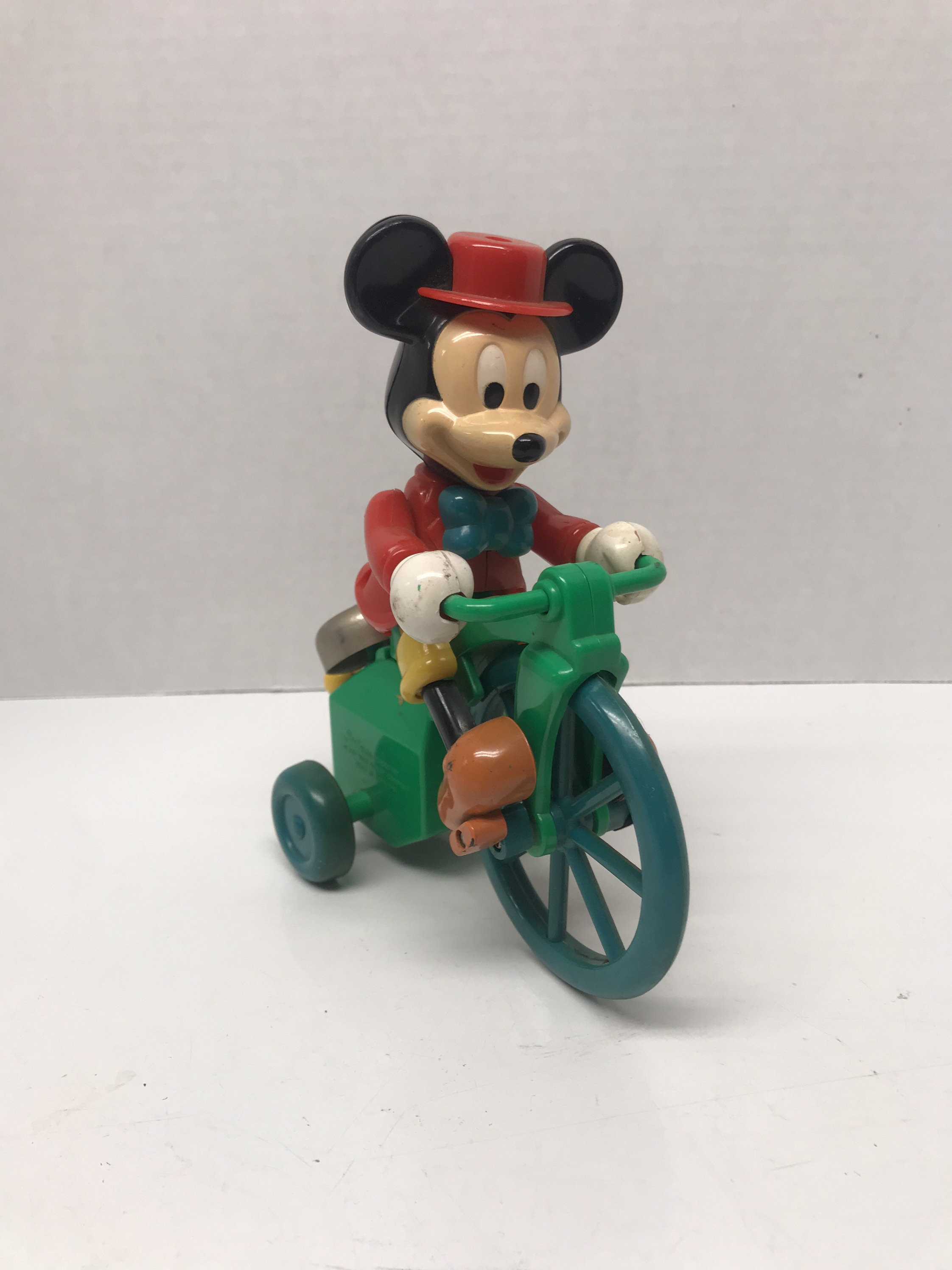 Vintage Windup Mickey Mouse on Bicycle Etsy