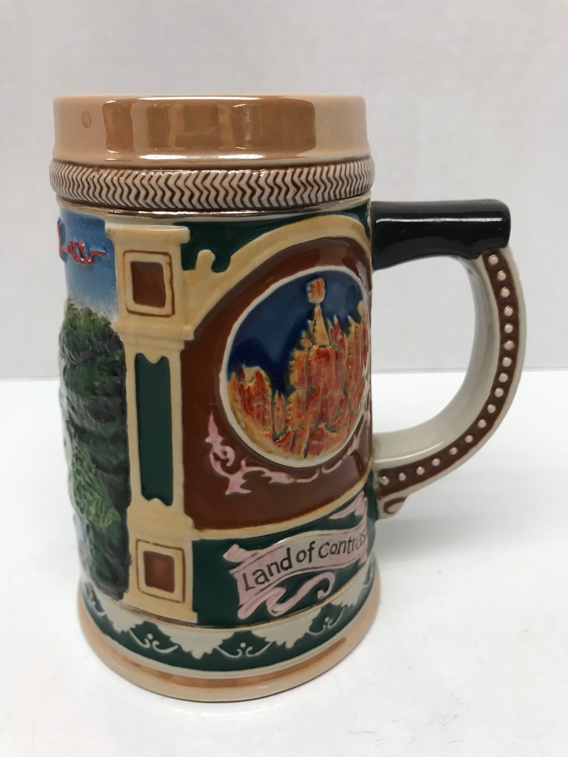 Vintage Utah State Souvenir Collector Stein Etsy