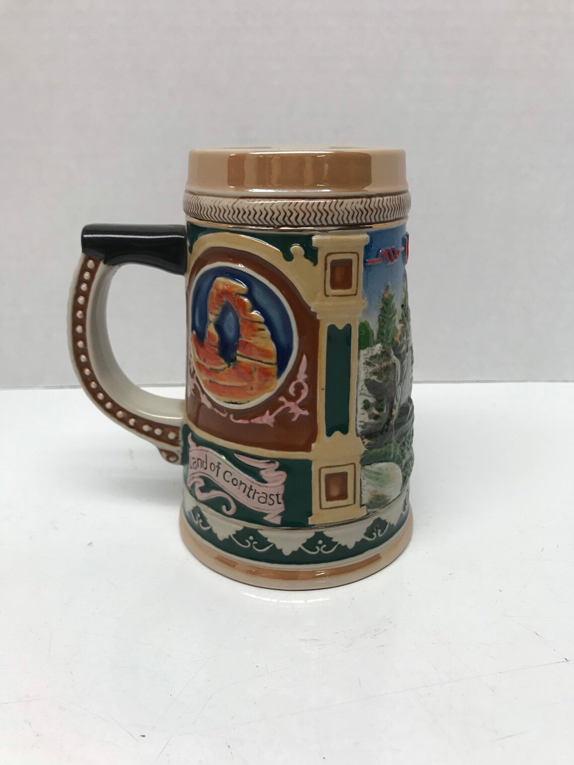 Vintage Utah State Souvenir Collector Stein Etsy