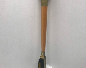Vintage Brass and Wood Clothes Brush