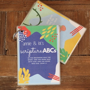 Unter dem Meer personalisierte ABC Schrift Karten (Digital druckbare Datei)