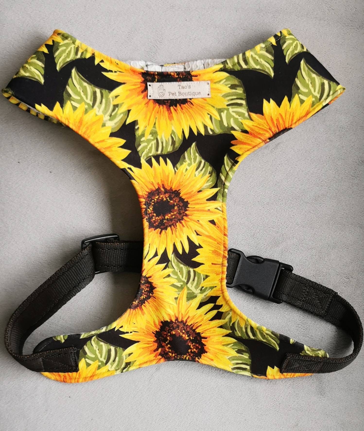 Waterproof Sunflower Dog Harness Floral Dog Harness Dog Etsy UK