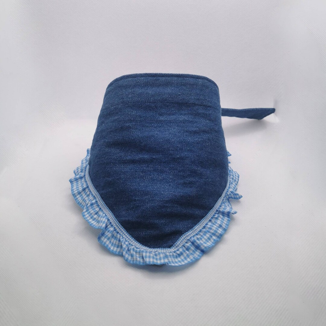 Denim and Blue Gingham Dog Bandana, Dog Bandana, Dog Neckwear Etsy