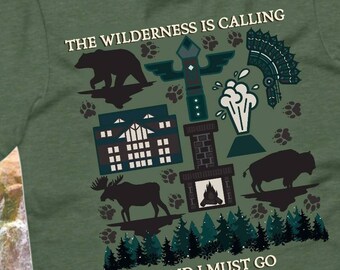 Wilderness Lodge Graphic T-Shirt, Nature Tee