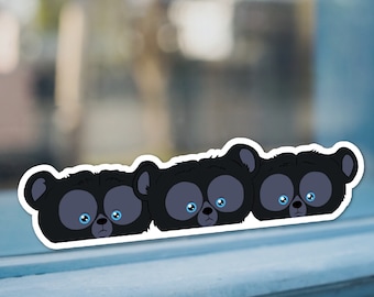 Brave Bears Peeker Car Decal – Disney Merida Triplets Vinyl Sticker