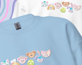 Duffy and Friends Inspired Sweatshirt \ Teddy Bear Disney Inspired Clothes \ ShellieMay Gelatoni CookieAnn LinaBell Olu Mel Hoodie