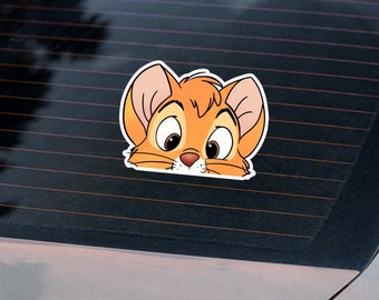 Kitty Cat Peeker Car Decal - Peekaboo Bumper Sticker