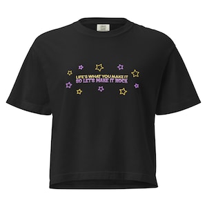 Hannah Popstar Boxy Tee, Box Tee Cropped Tee Hannah Miley Montana, Channel 2000s Nostalgisch