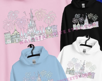 Main Street USA Castle Hoodie, Disney World Castle Hoodie, Disney Sweatshirt, Assepoester Castle Hoodie, Disney Tekening, Schattig Disney Shirt