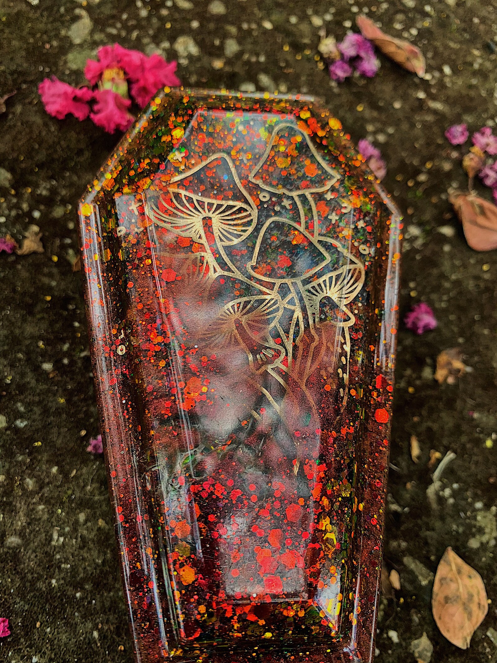 Mushroom coffin box Etsy