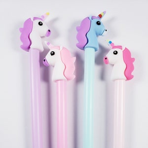 Unicorn Pen ~~~ cute pens, kawaii stationery, kawaii pens, bullet journal,  bujo, gel pens, planner, planner pens, school supplies,