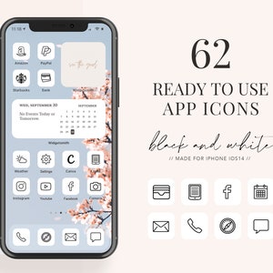 iOS18 App Icons, iOS18 App Icons iPhone Aesthetic | 62 App Pack, ios18 icons, ios18 Home Screen Icons, App Icons, App Icon Cover