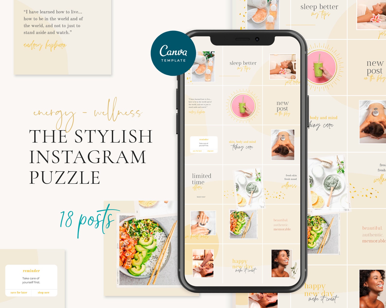 canva instagram grid template
