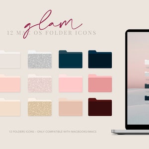Mac 用フォルダー アイコン、デスクトップ フォルダー アイコン、Macbook デスクトップ フォルダー アイコン、ニュートラル トーン アイコン、美しい MacOS フォルダー | 即時ダウンロード