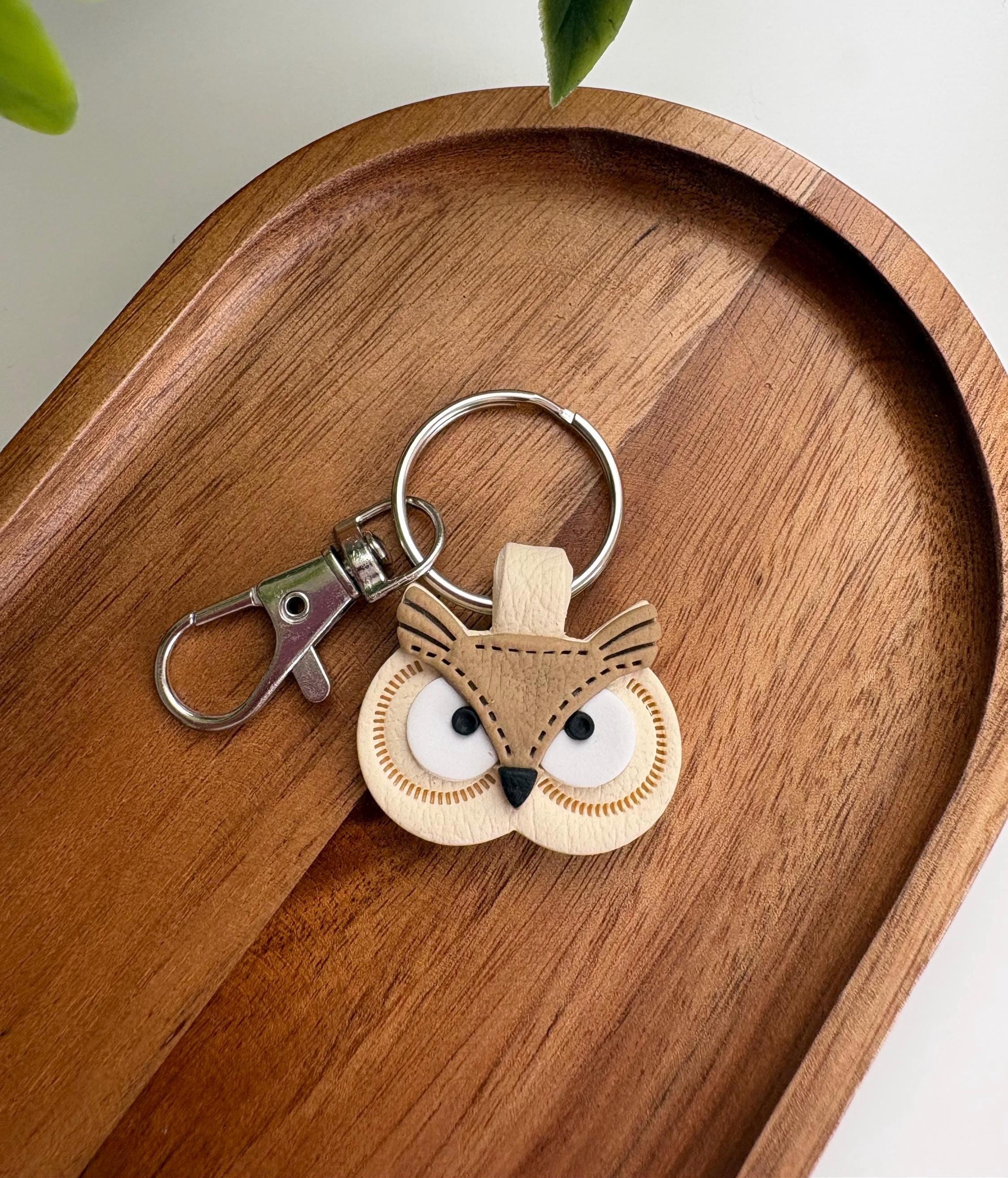 Owl, Fox & Bear Polymer Clay Keychain | Handmade  Bag Charm | Animal Lover Gift | Handmade Gift