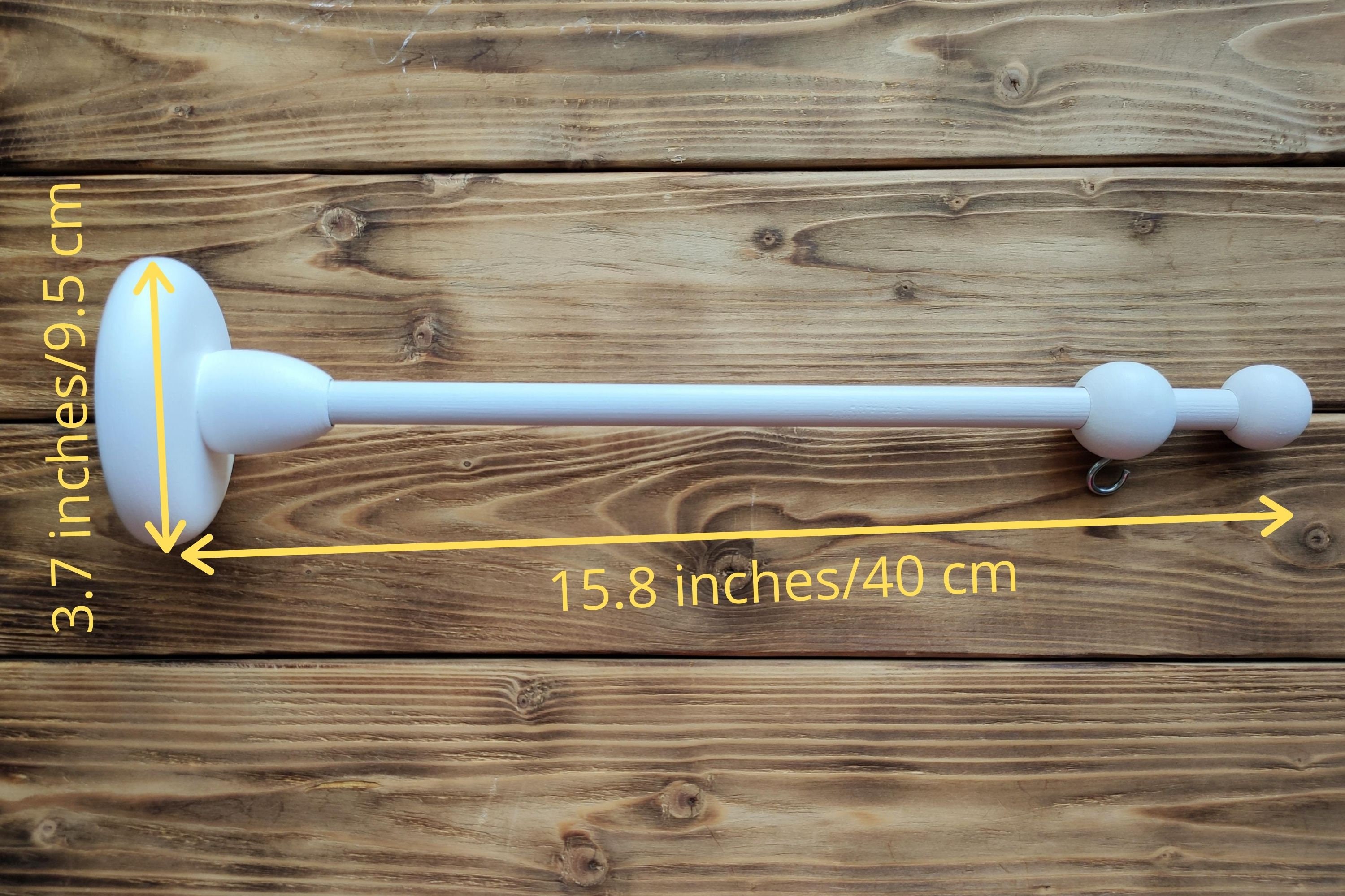 Wall wood arm for baby mobile white wooden mount for mobile Etsy