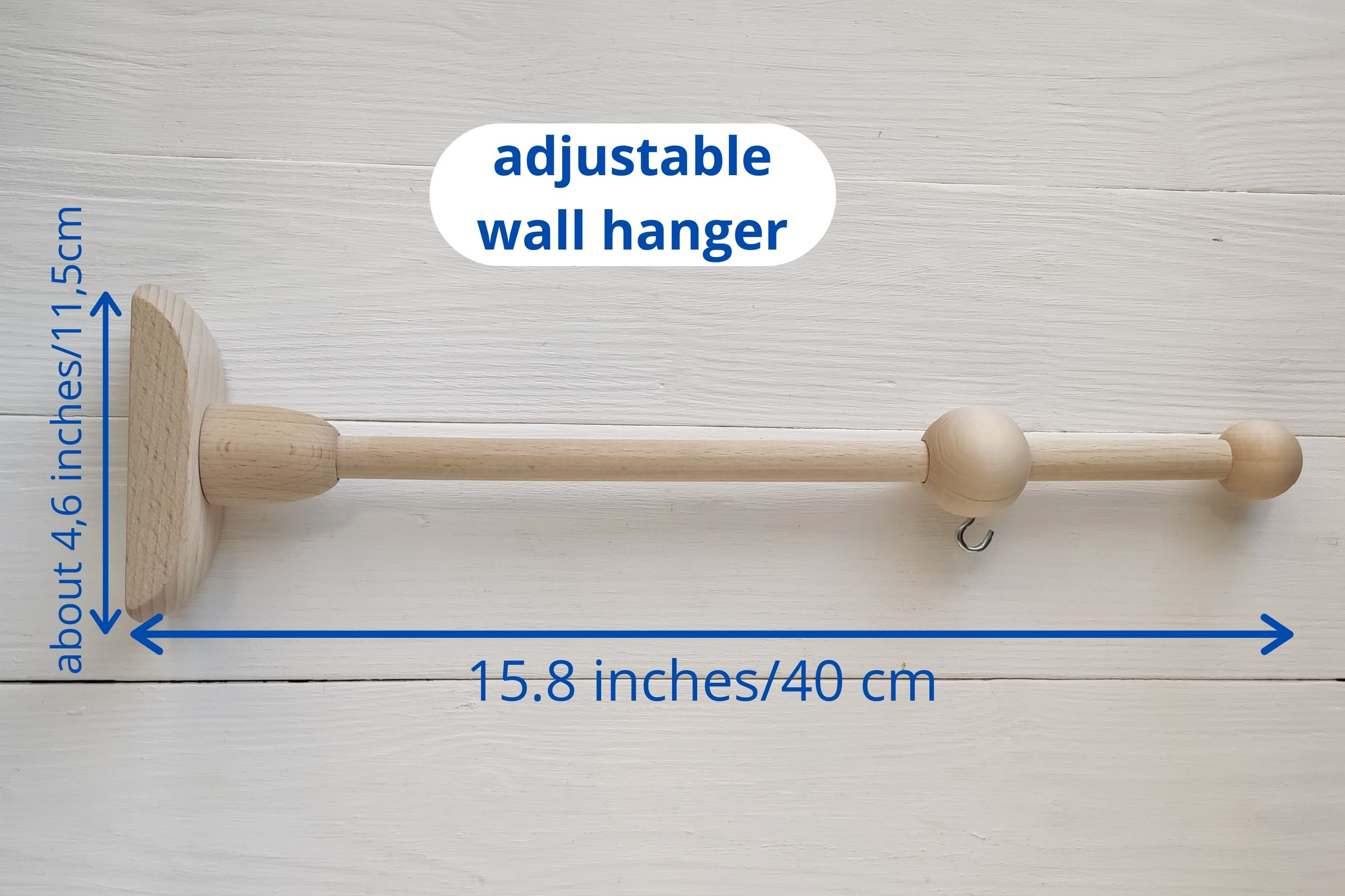 Wood baby mobile arm wal lwooden mount for mobile hanging Etsy