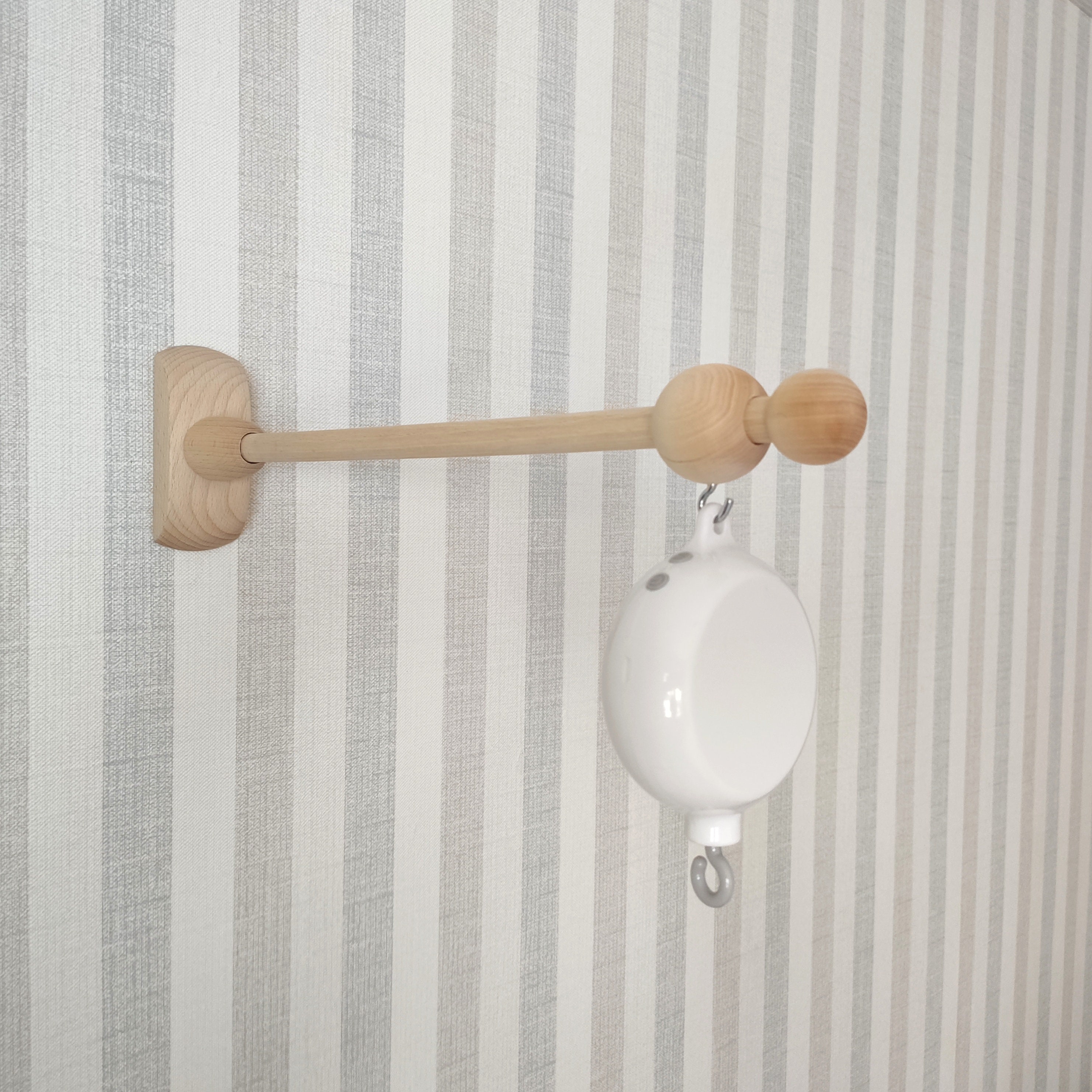 Wood baby mobile arm wal lwooden mount for mobile hanging Etsy