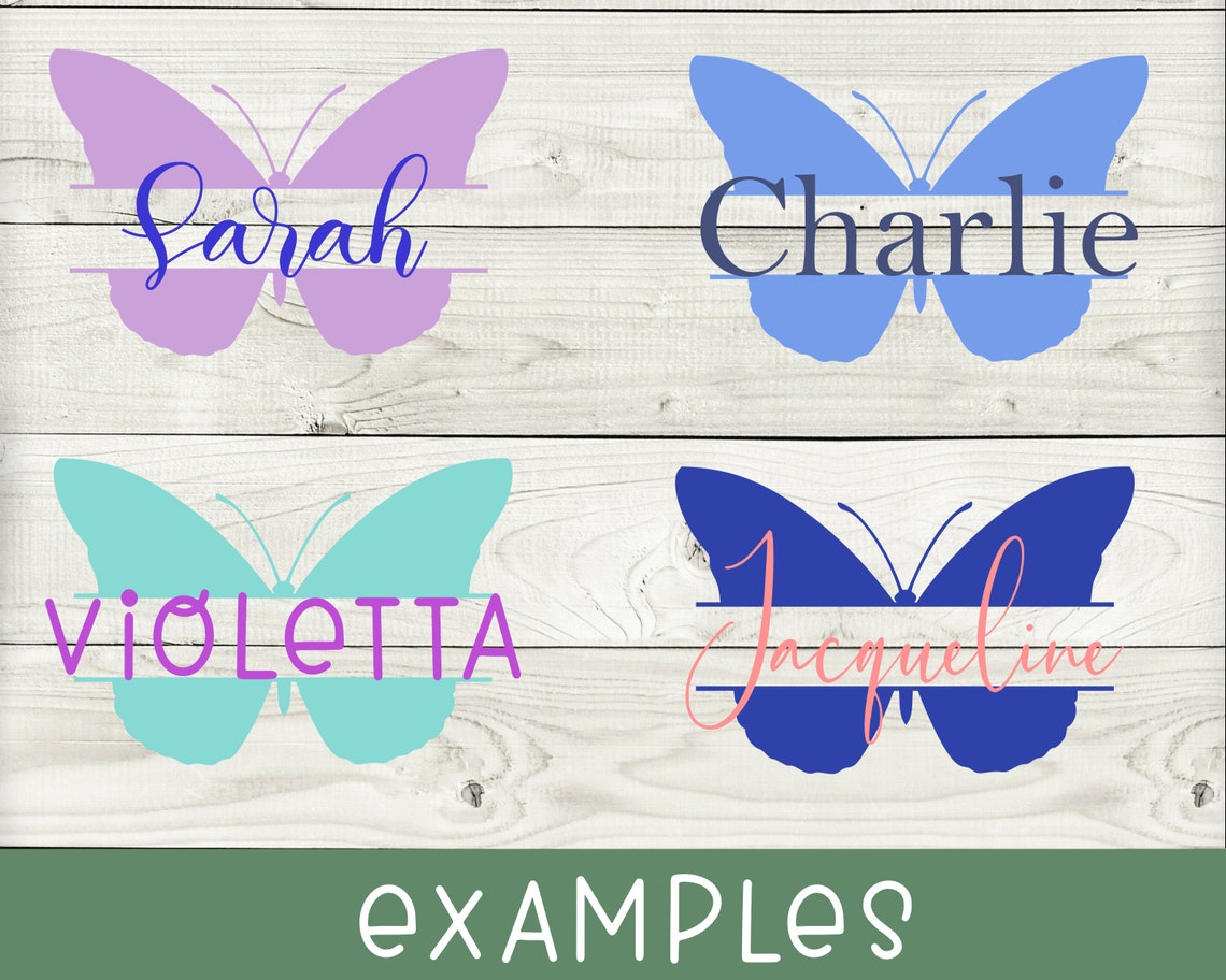 Butterfly Svg With Name 40 SVG PNG EPS DXF File