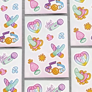 Folha de adesivos de vinil Sweet Toys A6