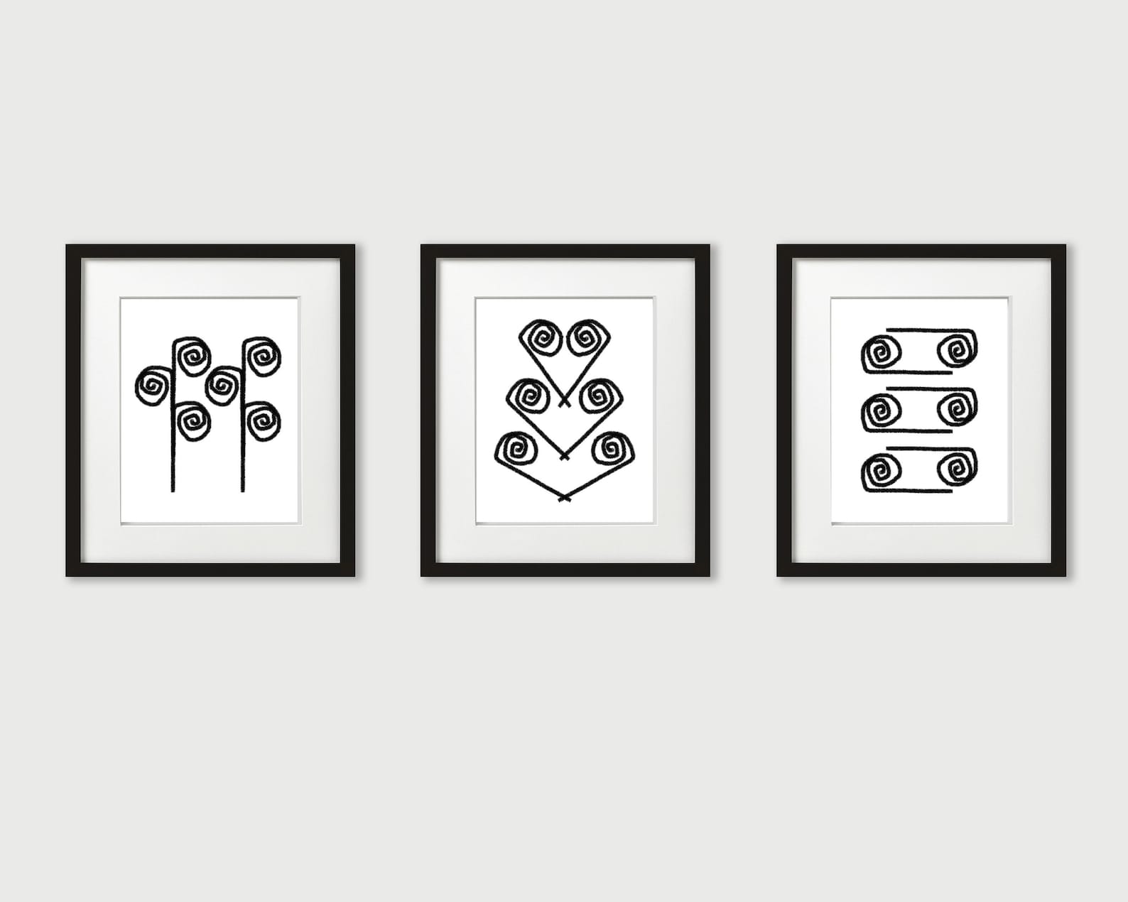 Set of Three Prints Printable Wall Art Digital Print - Etsy