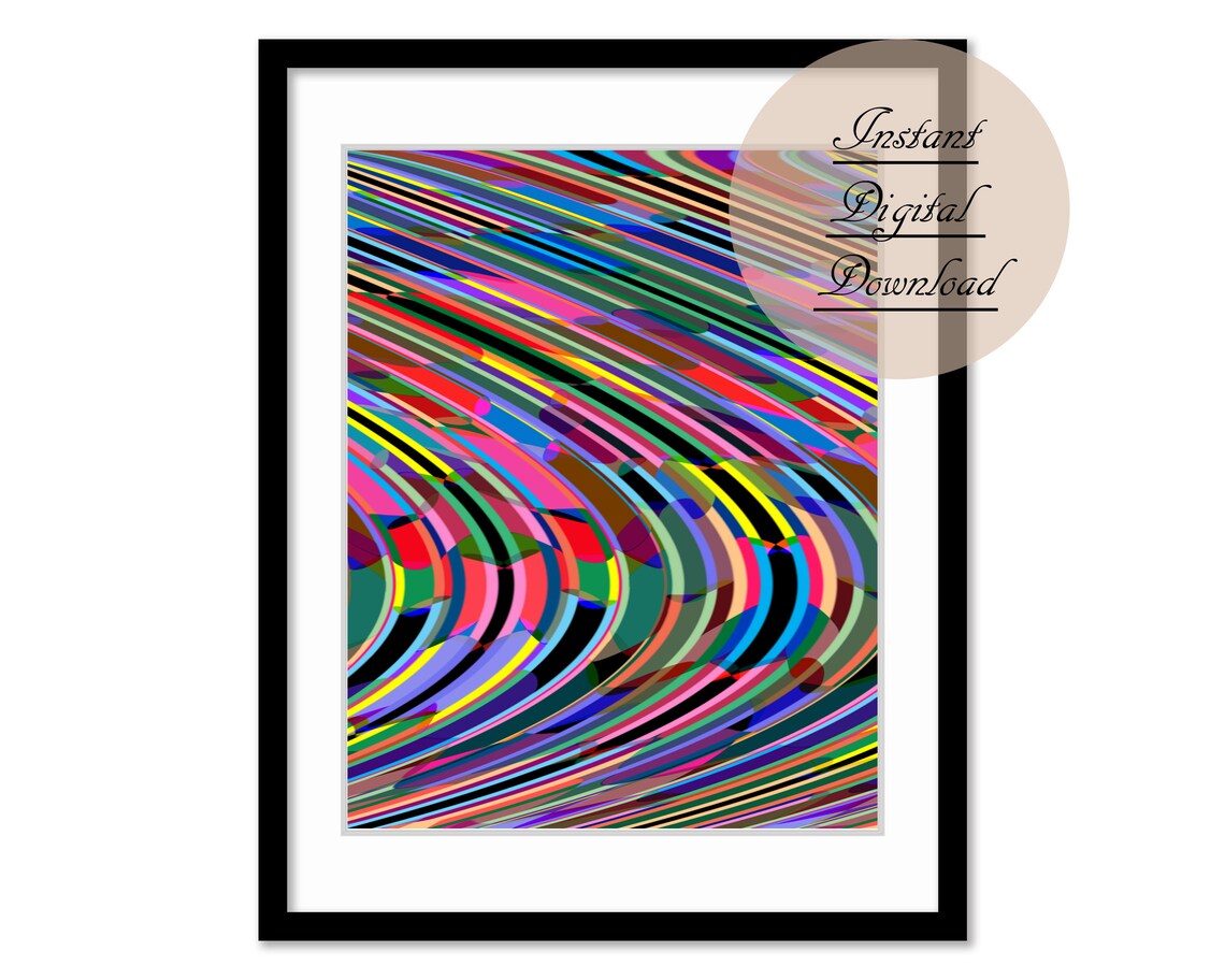 Abstract Art Print Printable Wall Art Modern Art Digital Etsy