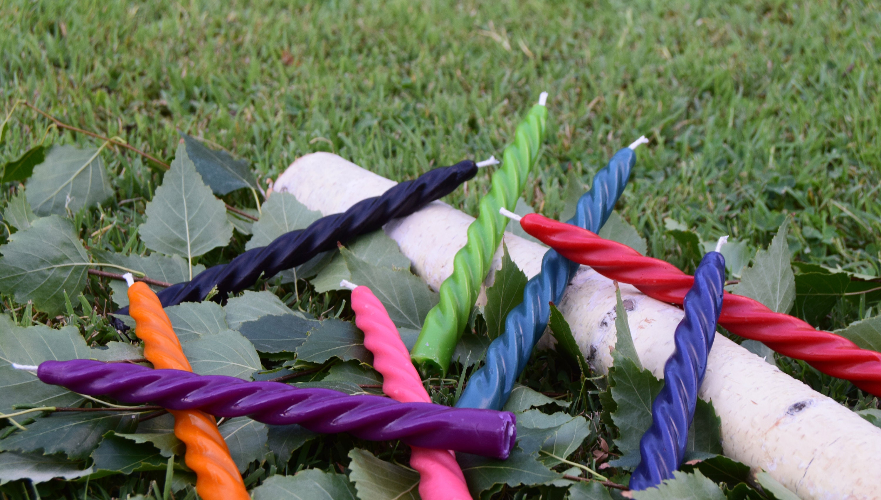 Beeswax Taper Candle Coloured Twisted Taper Candle Stick Etsy Australia