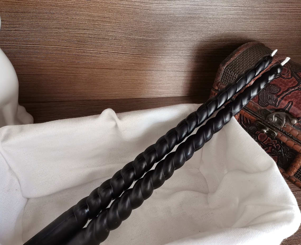 2 X 11 Homemade Dripless Beeswax Candles 2 X Twist Etsy