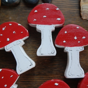 Wooden Mushroom Figure | Nature Table Decor Wooden Display
