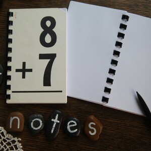 Vintage Flash Card Notebook / Stocking stuffer regalo único