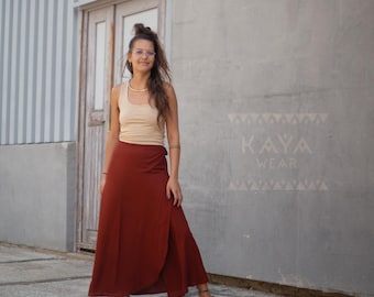 Langer Wickelrock Viskose | Wrap Skirt Ryon | Boho