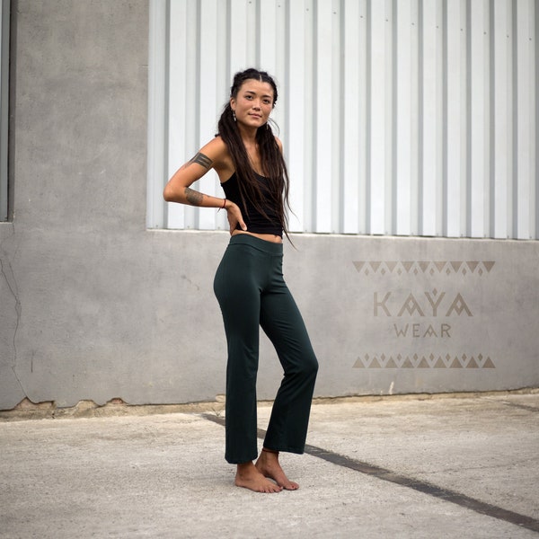 Pantalon en jersey | Évasé | yoga