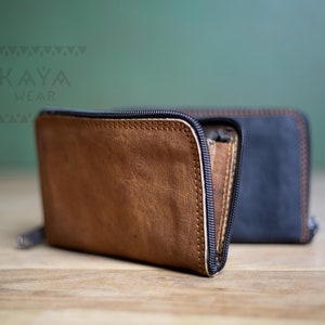 Medium-sized wallet | made of naturally tanned leather