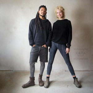 Gestreepte legging | Katoenen jersey | Circus Boho Yoga Hippie