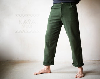 Pantalón recto de algodón unisex