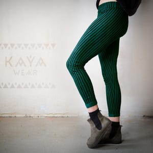 Striped leggings | Cotton jersey | Circus boho yoga hippie