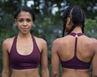 Bustier Sri Yantra Green Black Orange Wine Red Top Brass Yoga Sport