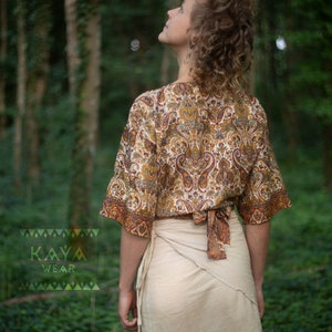 Wrap Skirt Cotton Beige Black Green Rust Brown Beige