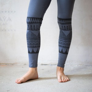 Blockprint Leggings Tribal Boho Yoga Hippie Bild 4