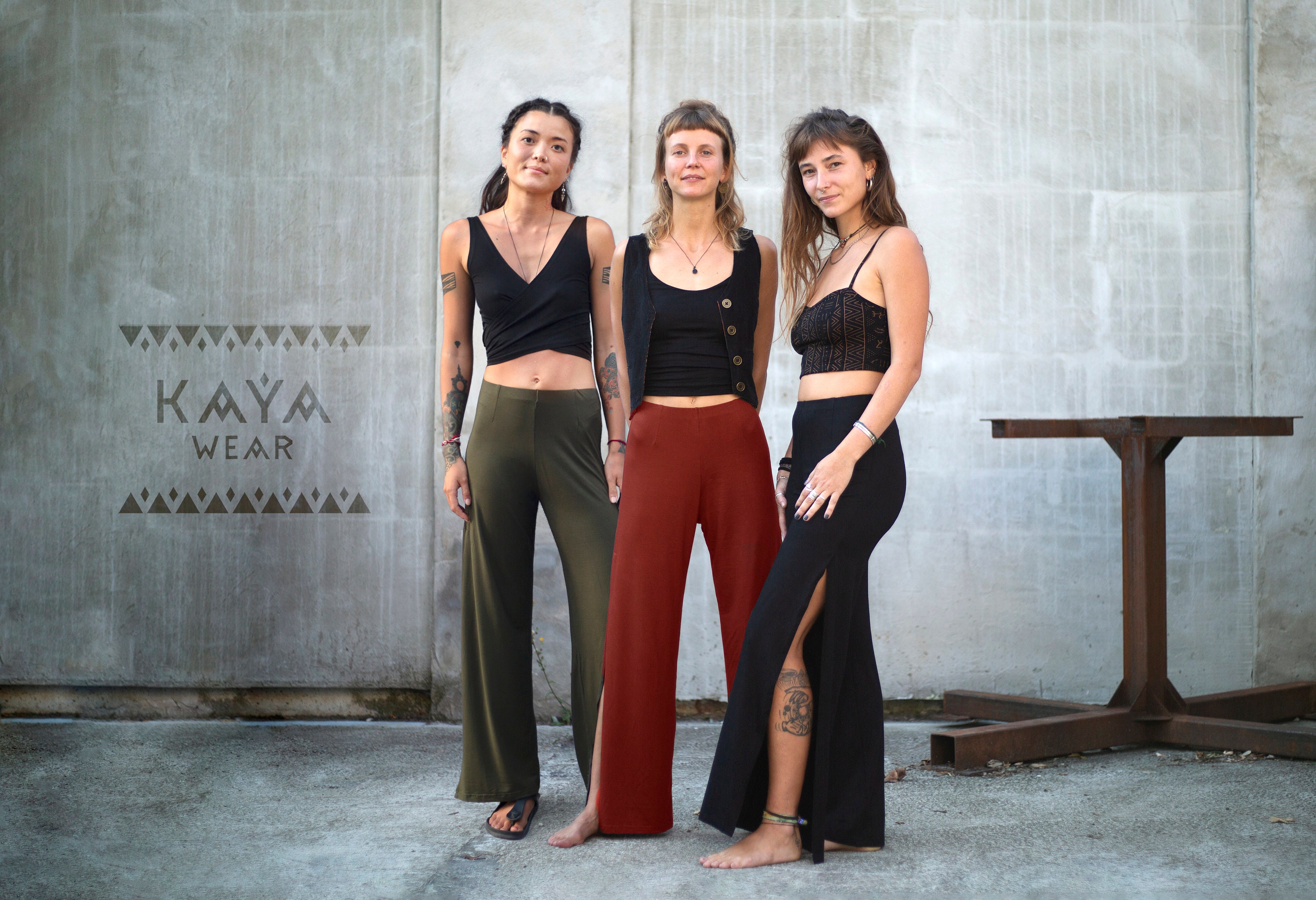 Pantaloni Palazzo Lush Da Donna In Beige - Foto 4