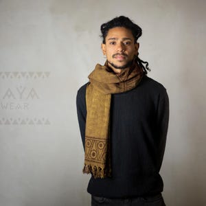 Ethno Cotton Scarf Hand-Printed Block Print